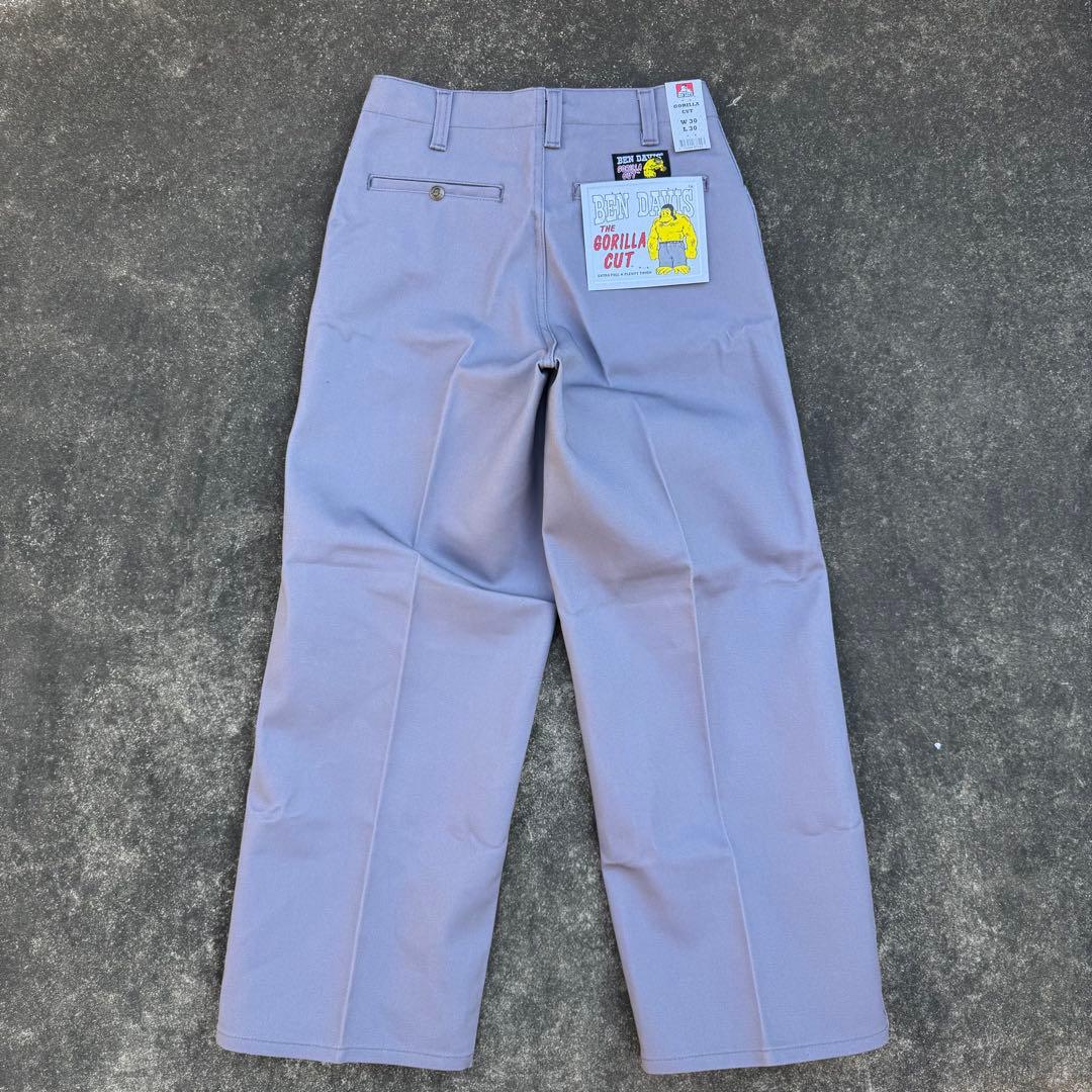 ベンデイビス US企画 ゴリラカット W30 L30 グレー 極太 10.5oz