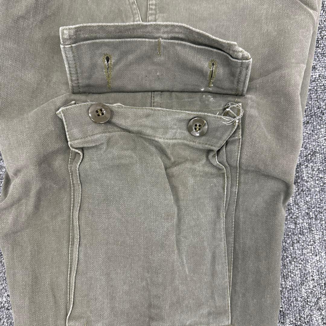 【ドイツ軍】実物 ジャーマンモールスキン カーゴパンツ Gr.1 オリーブ