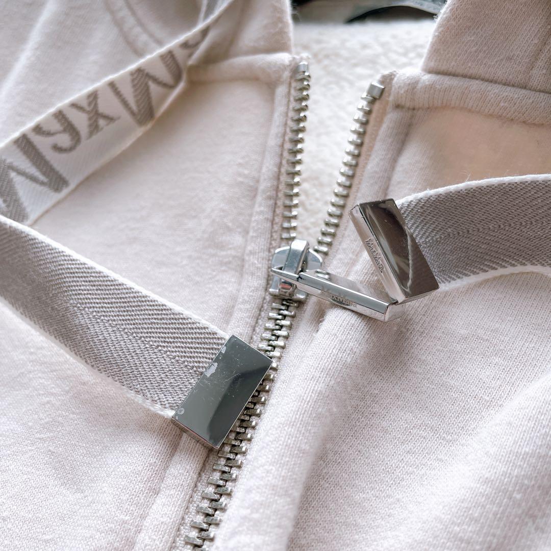 人気✨MaxMara コットンブレンド fado ジップパーカー ピンクベージュ