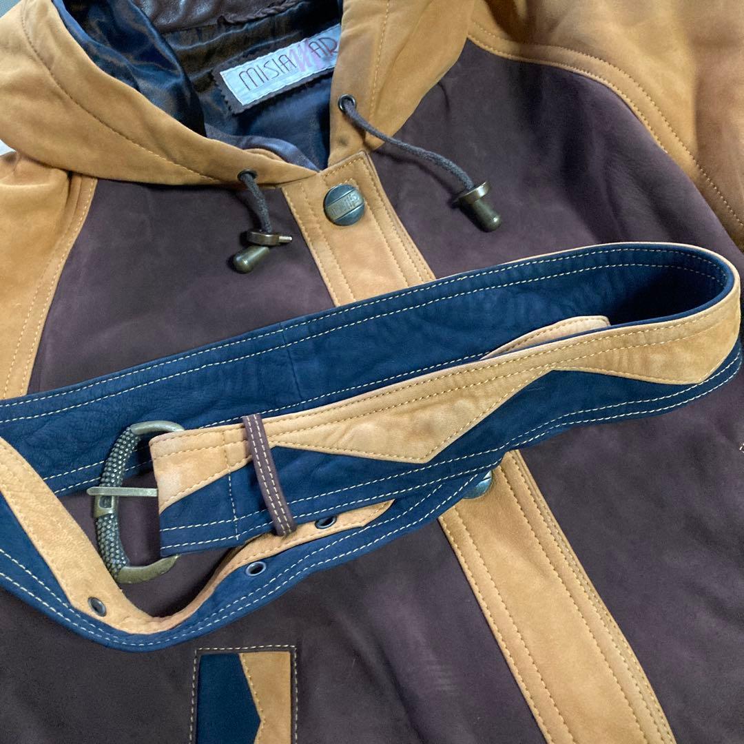 90's misia mar,s.a レザージャケットmade in SPAIN