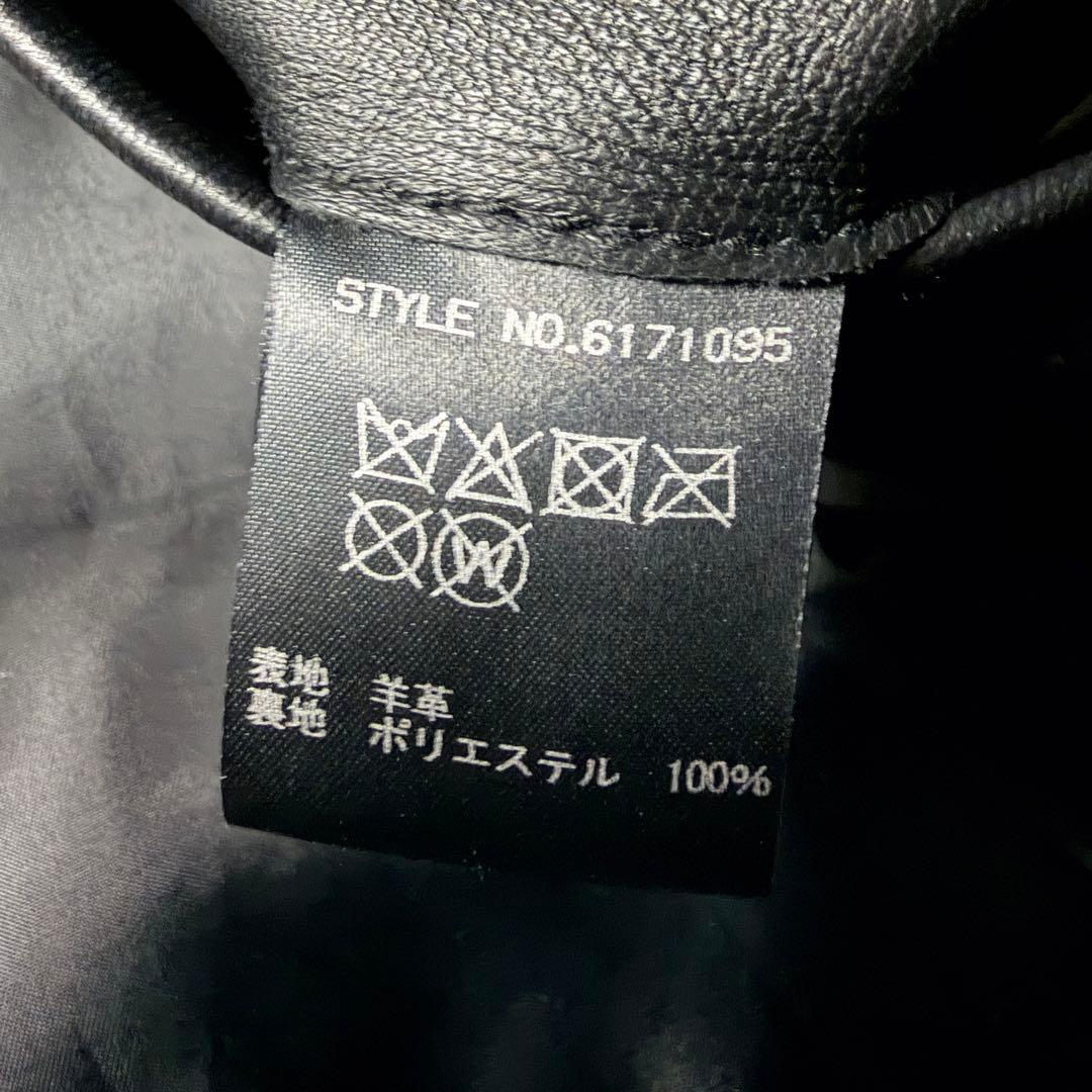 美品■AVIREX レザージャケット　羊革　ラムレザー ブラック　XL