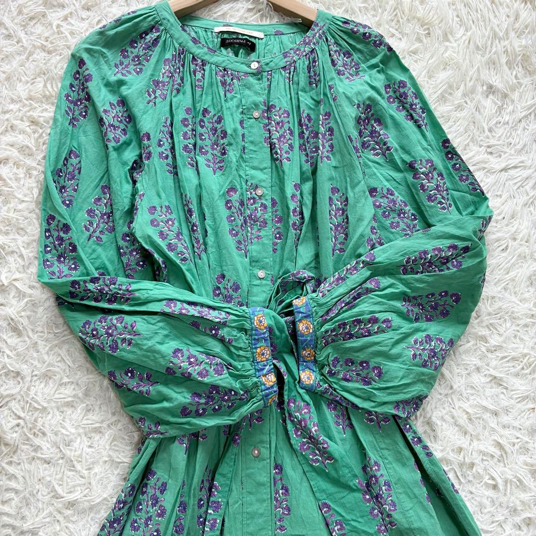 ヌキテパ　PARIGOT別注Cottton voile flower dress
