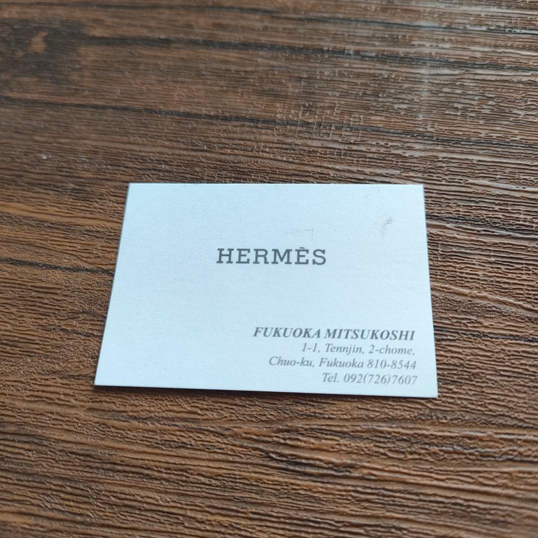 HERMES ライトブルー ストライプ ハンカチ　新品