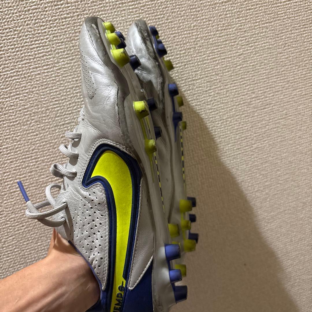NIKE Tiempo スパイクシューズ グレー/イエロー