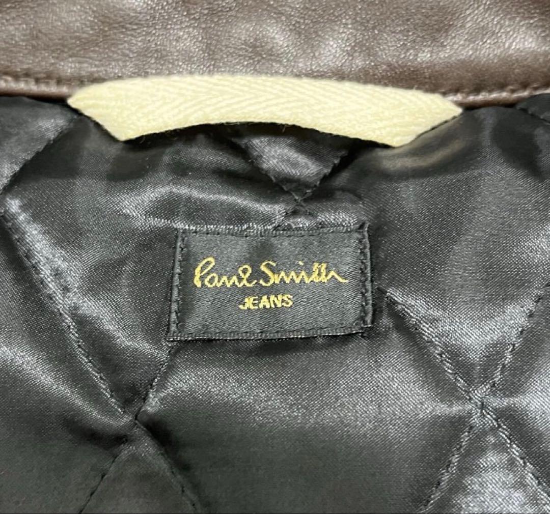 【極美品】Paul Smith ポールスミス 馬革ライダースジャケット XL