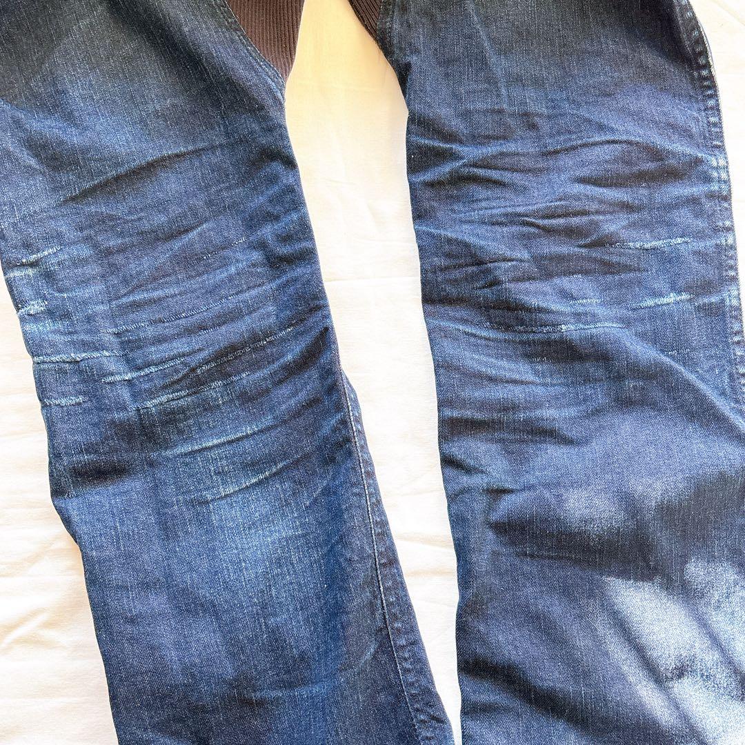 サイズ32 ゴーヘンプ　GOHEMP DENIM RIB PANTS