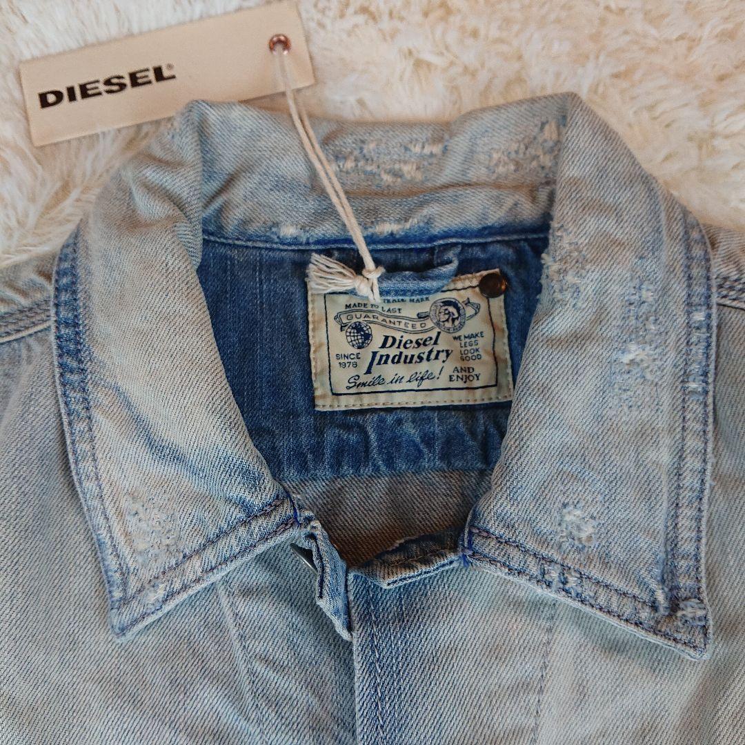 ★未使用品★ DIESEL ディーゼル メンズ ダメージ デニムジャケット