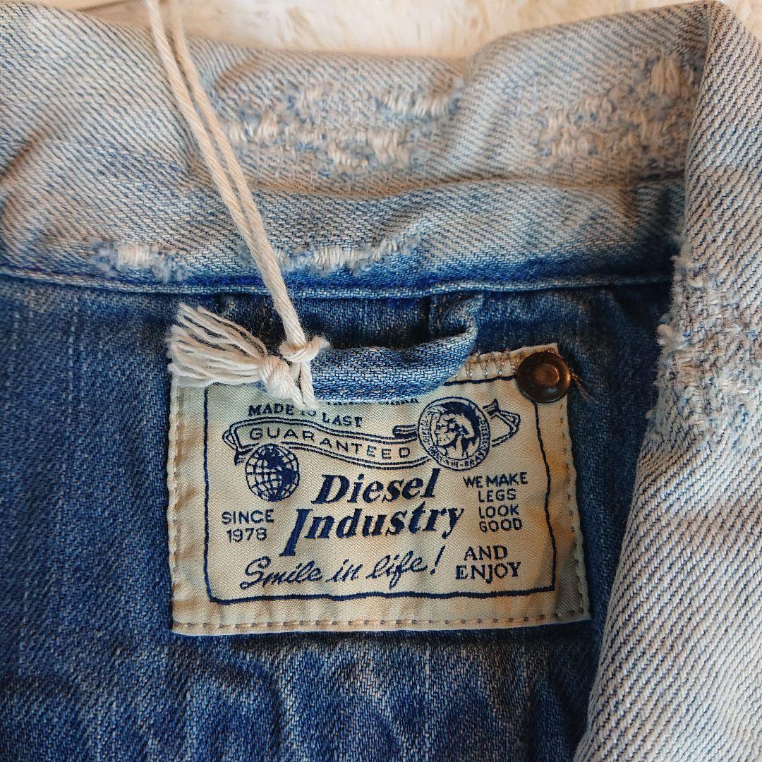 ★未使用品★ DIESEL ディーゼル メンズ ダメージ デニムジャケット