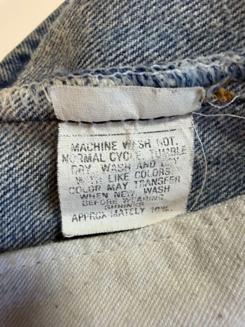 ボ*ボ様 【80s希少】Levi's 501 ハチマル 内股シングル 66後期