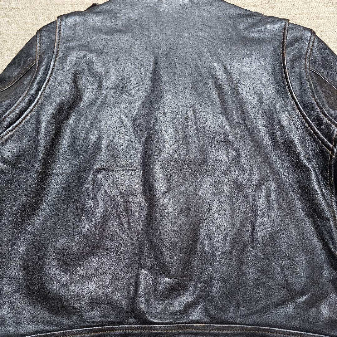 希少！HUMAN MADE ヒューマンメイド エイジング加工ダブルライダース L
