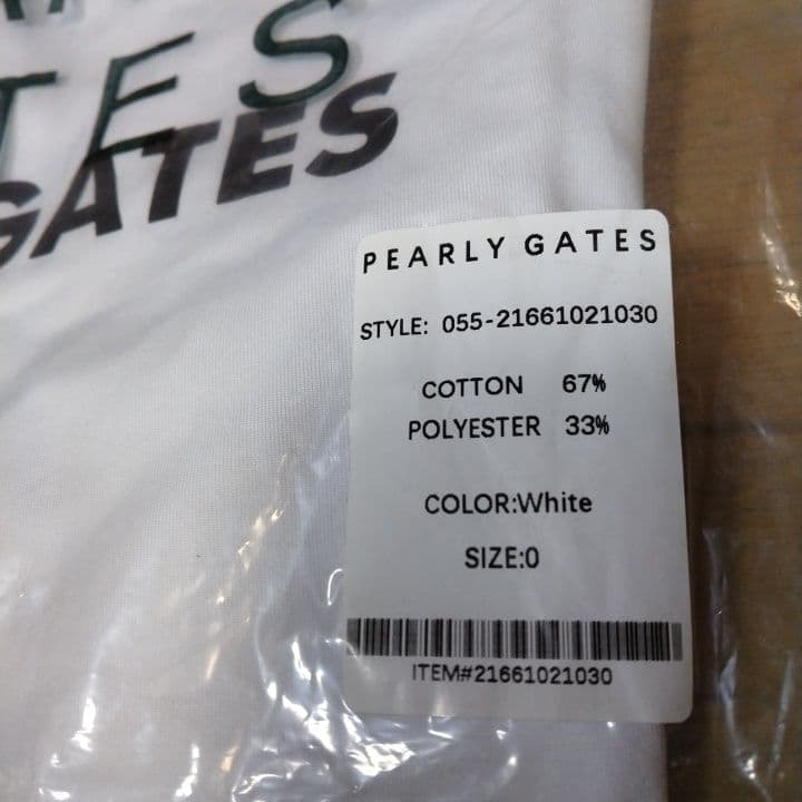 ⭐新品⭐PEARLYGATES⭐長袖モック ⭐白⭐S⭐