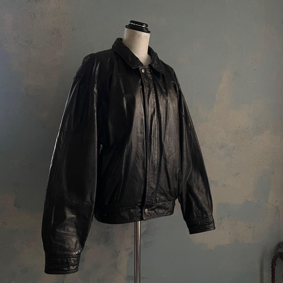 G-306D d'or homme“牛革“短丈“bomber jacket
