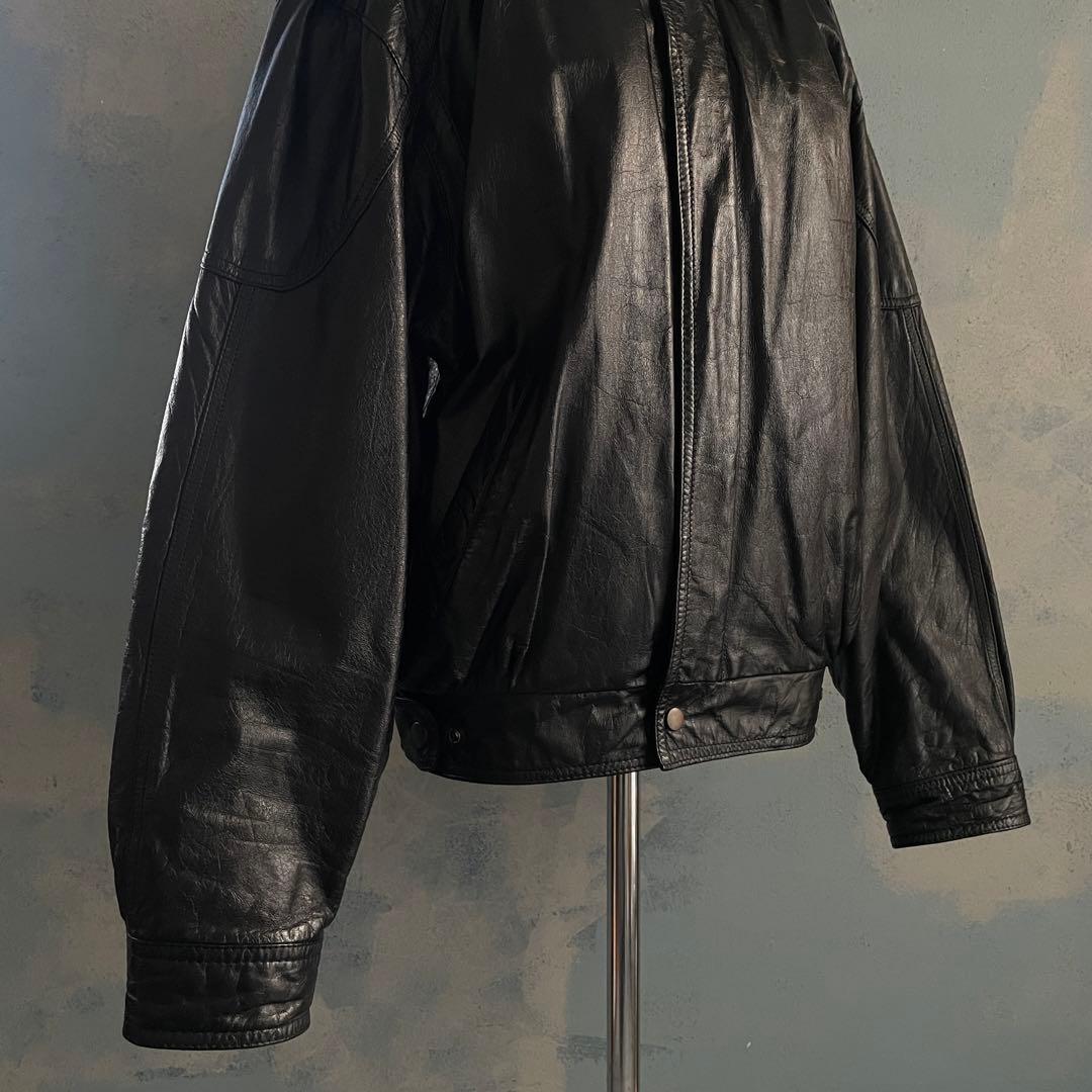 G-306D d'or homme“牛革“短丈“bomber jacket