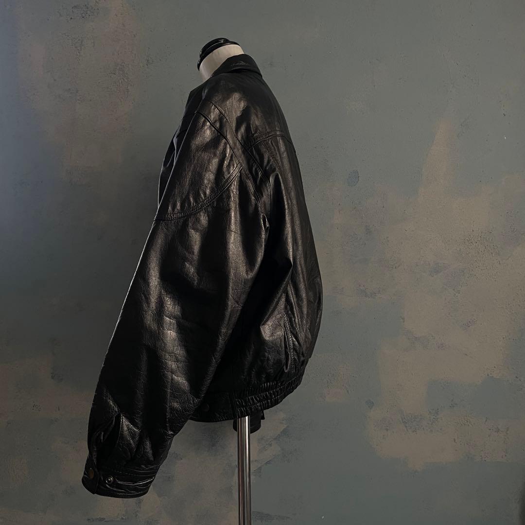 G-306D d'or homme“牛革“短丈“bomber jacket