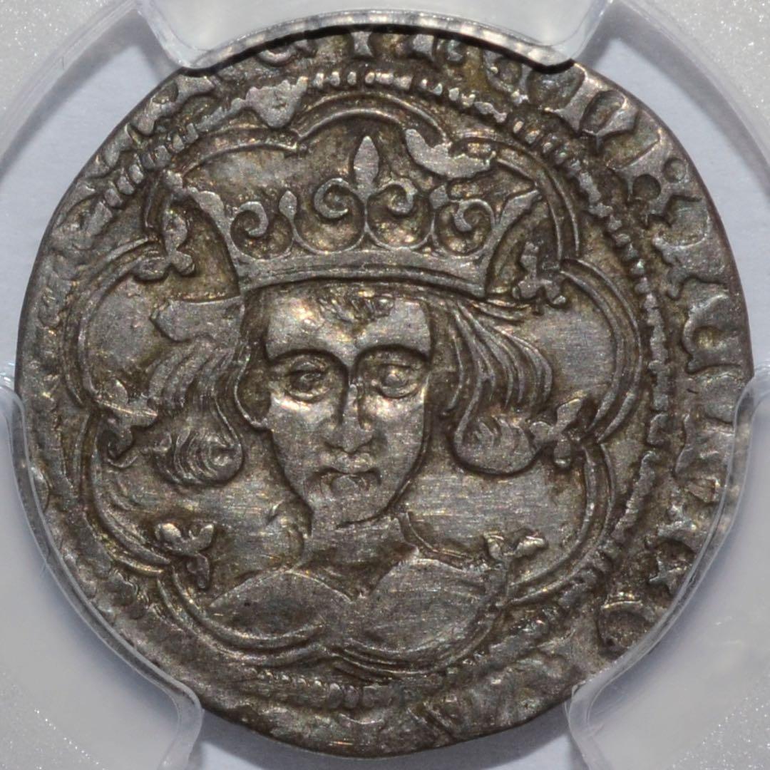 b*o様 イングランド王国 グロート銀貨 1430/1年 ヘンリー6世 PCGS