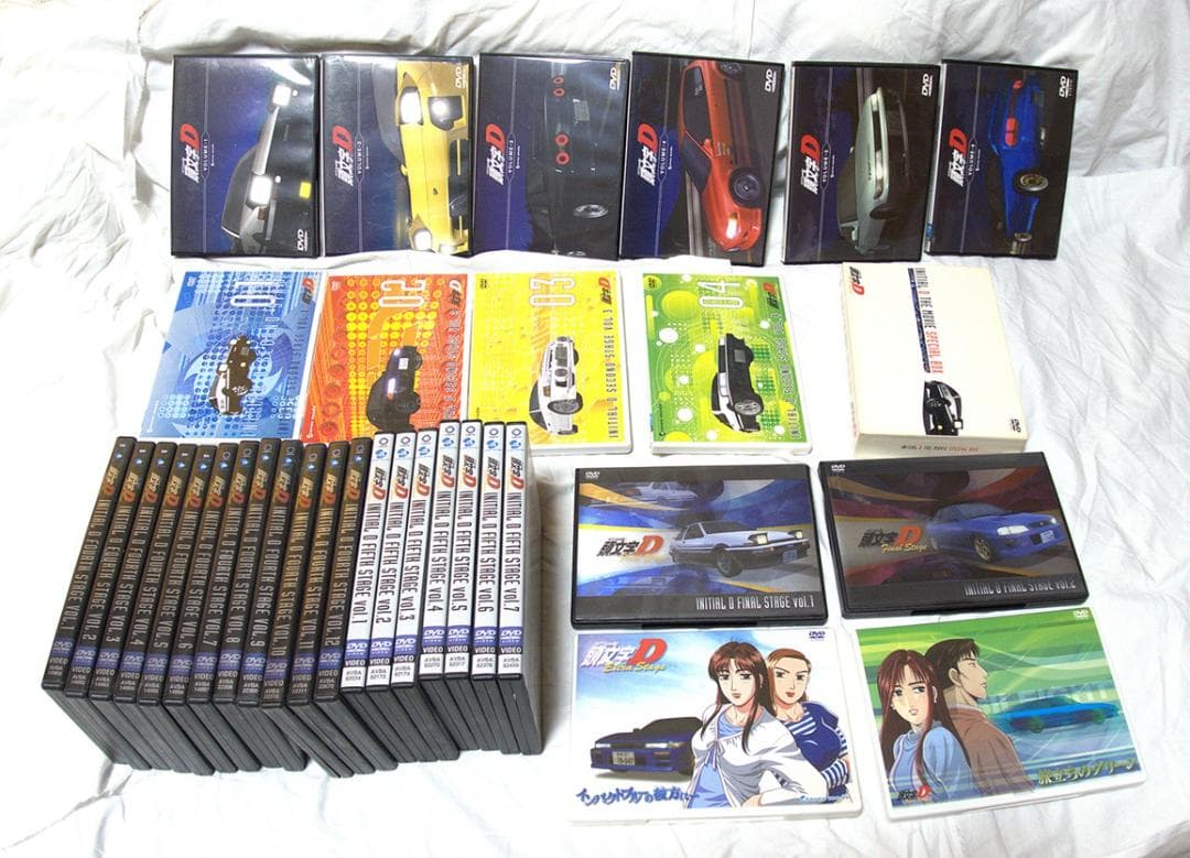 急募！元払発送】超美品！「イニシャルD」1st〜ファイナルDVD全35巻セット♪