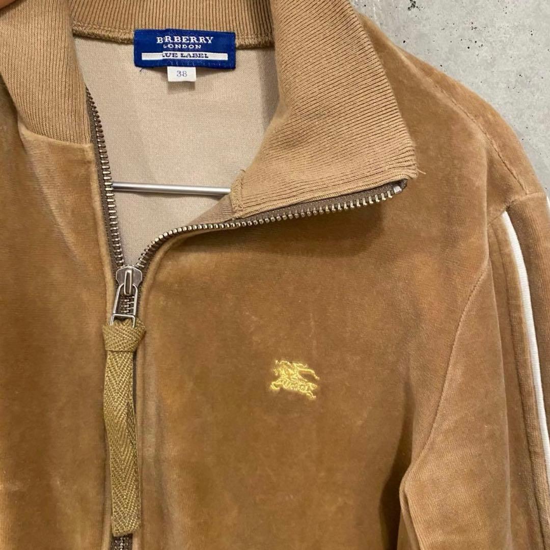 BURBERRYBLUELABER ベロアトラックジャケット