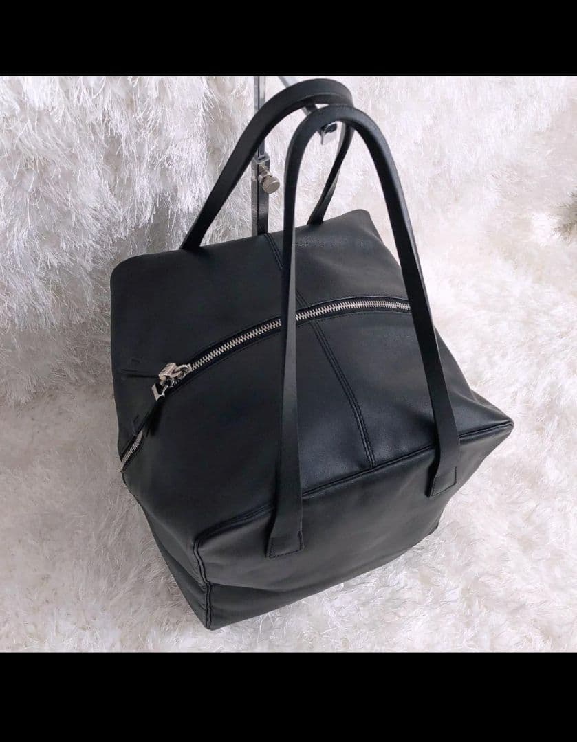 BALLY バリー レザー 本革 ボストンバッグ スクエア 黒 ブラック