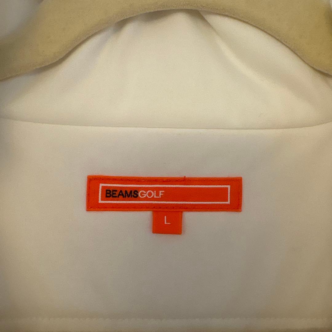 BEAMS GOLF 半袖ダウン L ホワイト