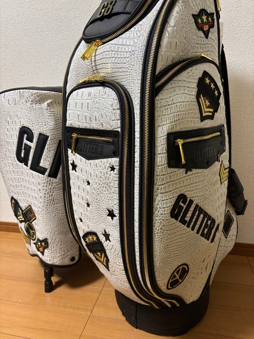 GLITTER 8 キャディバッグ 新品未使用品 クロコダイル総柄