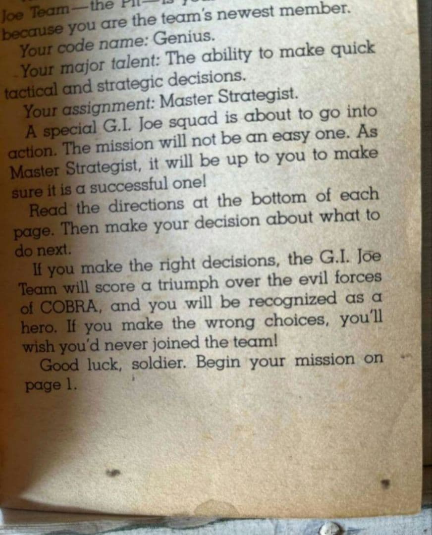 G.I.JOE 小説