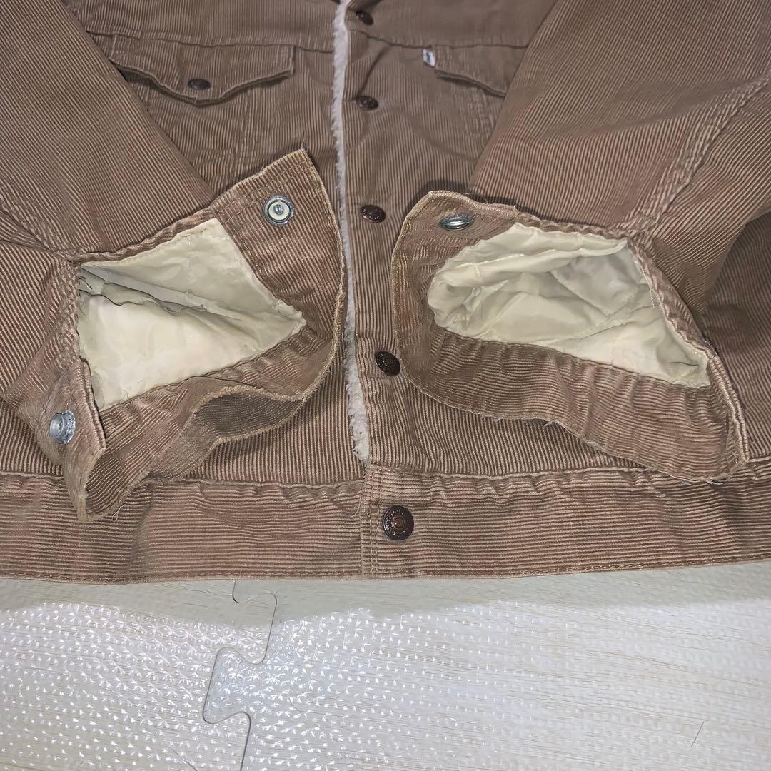 70s Levis コーデュロイ ボア ジャケット 42