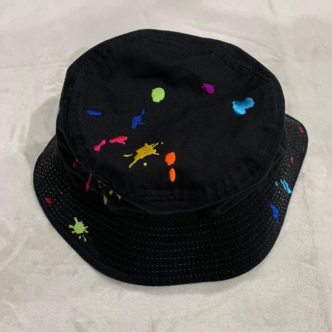 新品◎NEW ERA刺繍バケットハットブラック正規品◎M/Lサイズユニセックス黒