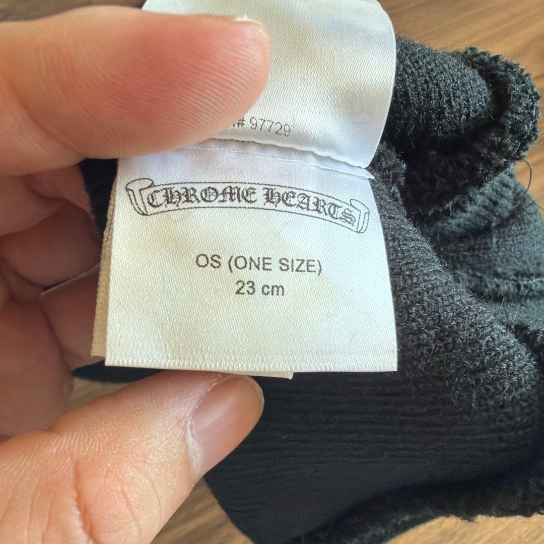 CHROME HEARTS ブラックニット帽　クロムハーツ　クロム