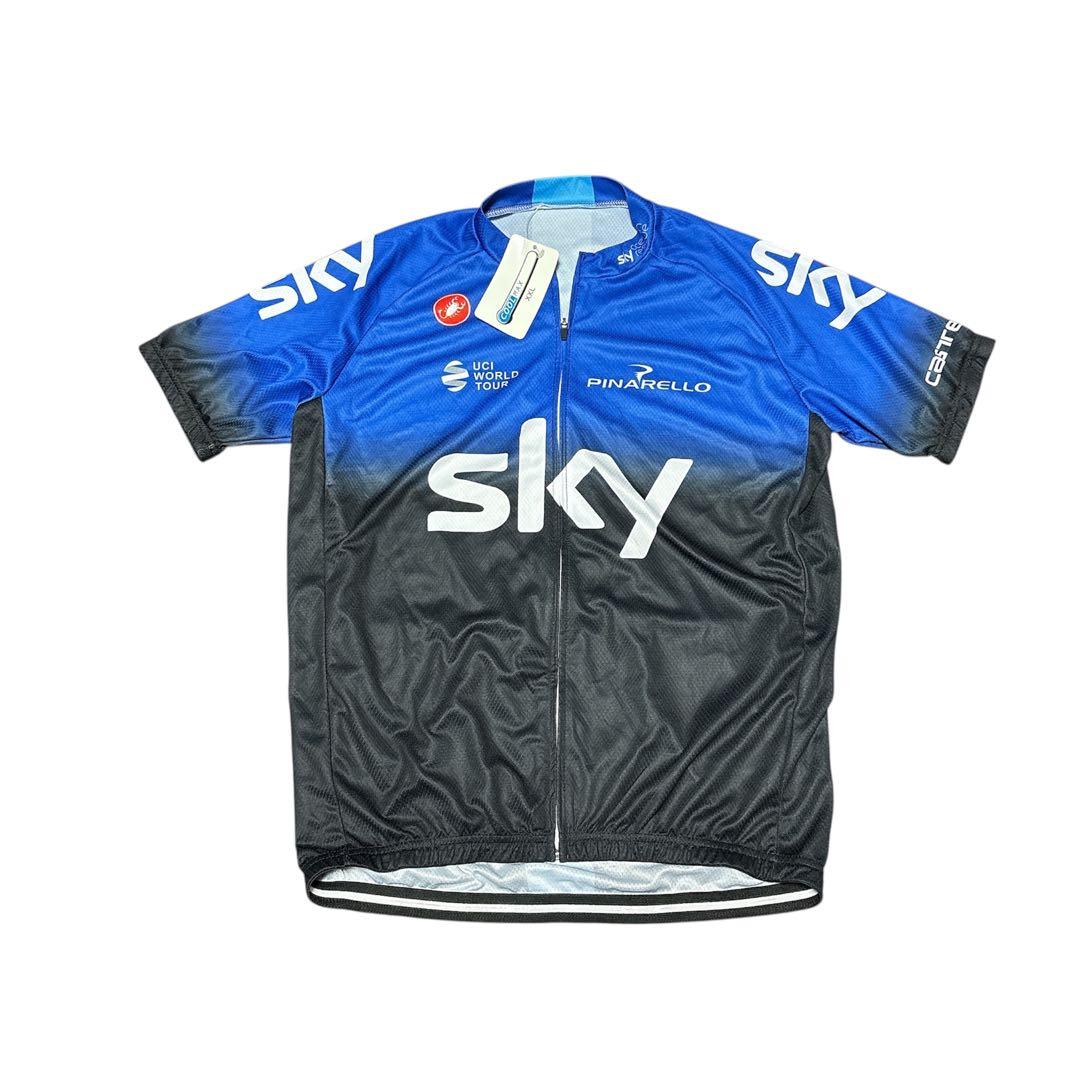 新品タグ付き　Team Sky サイクルジャージ　カステリロゴ