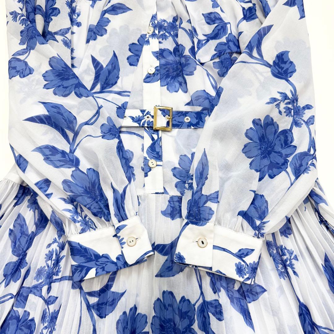 【美品✨】ダイアグラム　フラワープリントプリーツワンピース　38 2025年