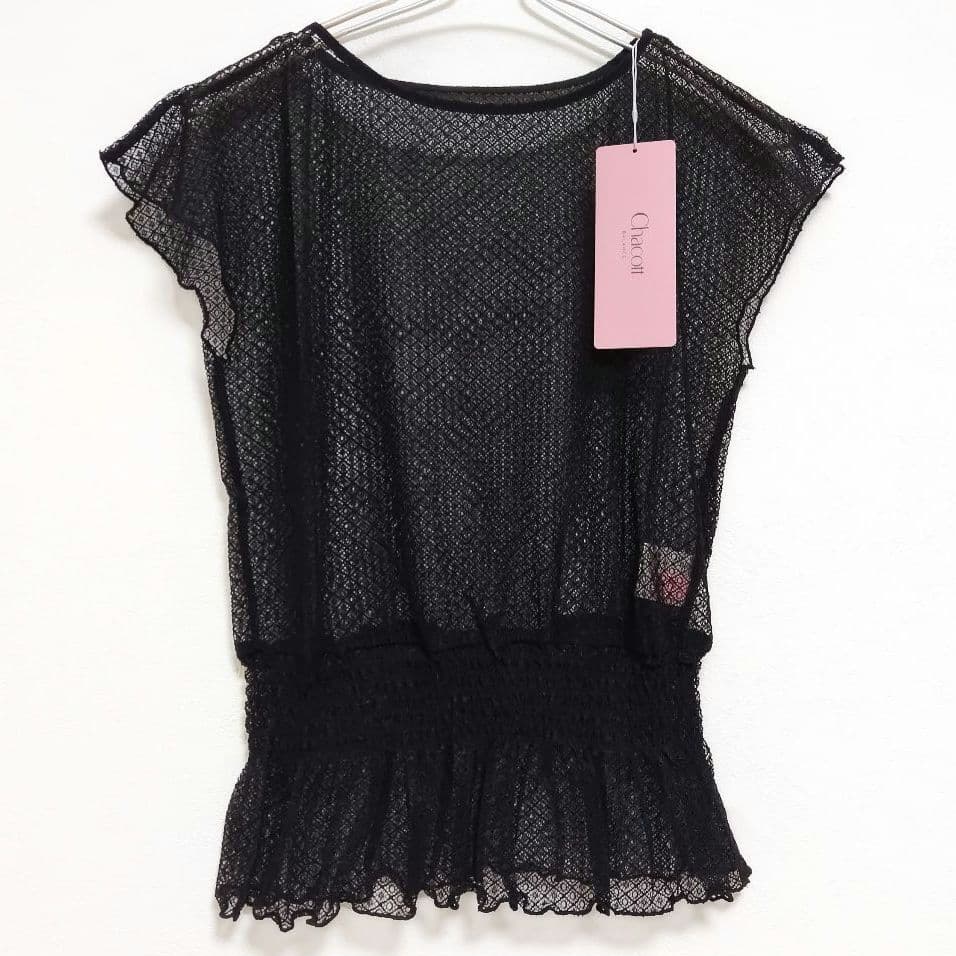 チャコット レーストップ Tシャツ 未使用 バレエ ダンス ヨガ Chacott