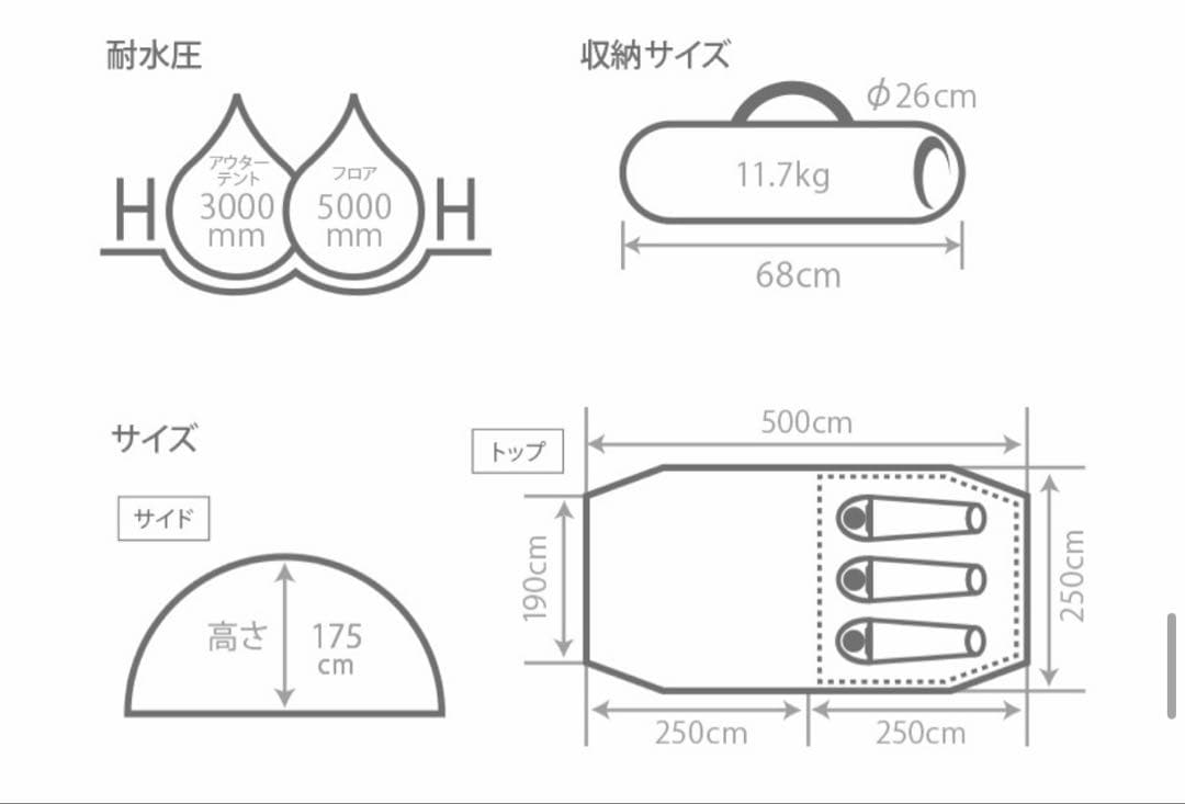 DOD MINI-KAMA カマボコテント
