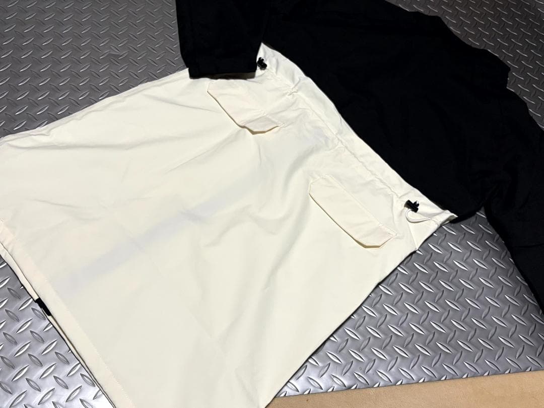 B品★マリ・クレールゴルフ★長袖半袖レインウェアレッグカバー付き★L/BK