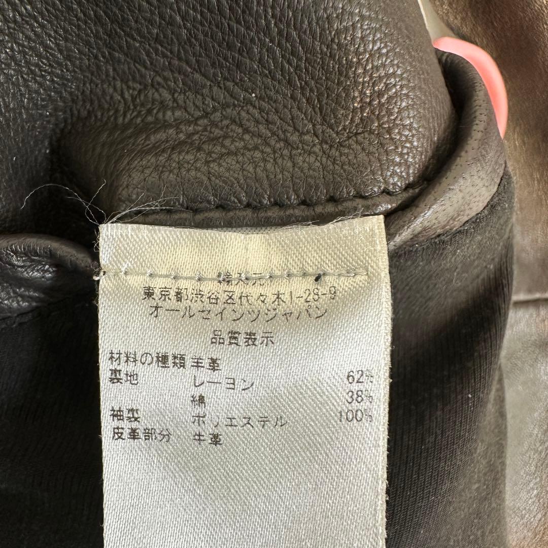 ALLSAINTS ブラック ダブルライダースジャケット XS(日本S-M）