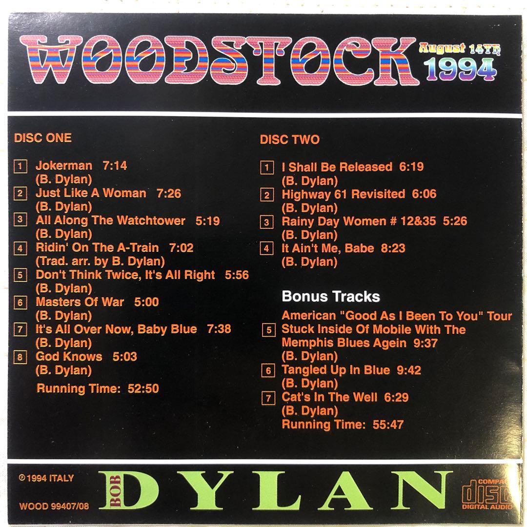 2CD！Bob Dylan / ボブ・ディラン / Woodstock 1994