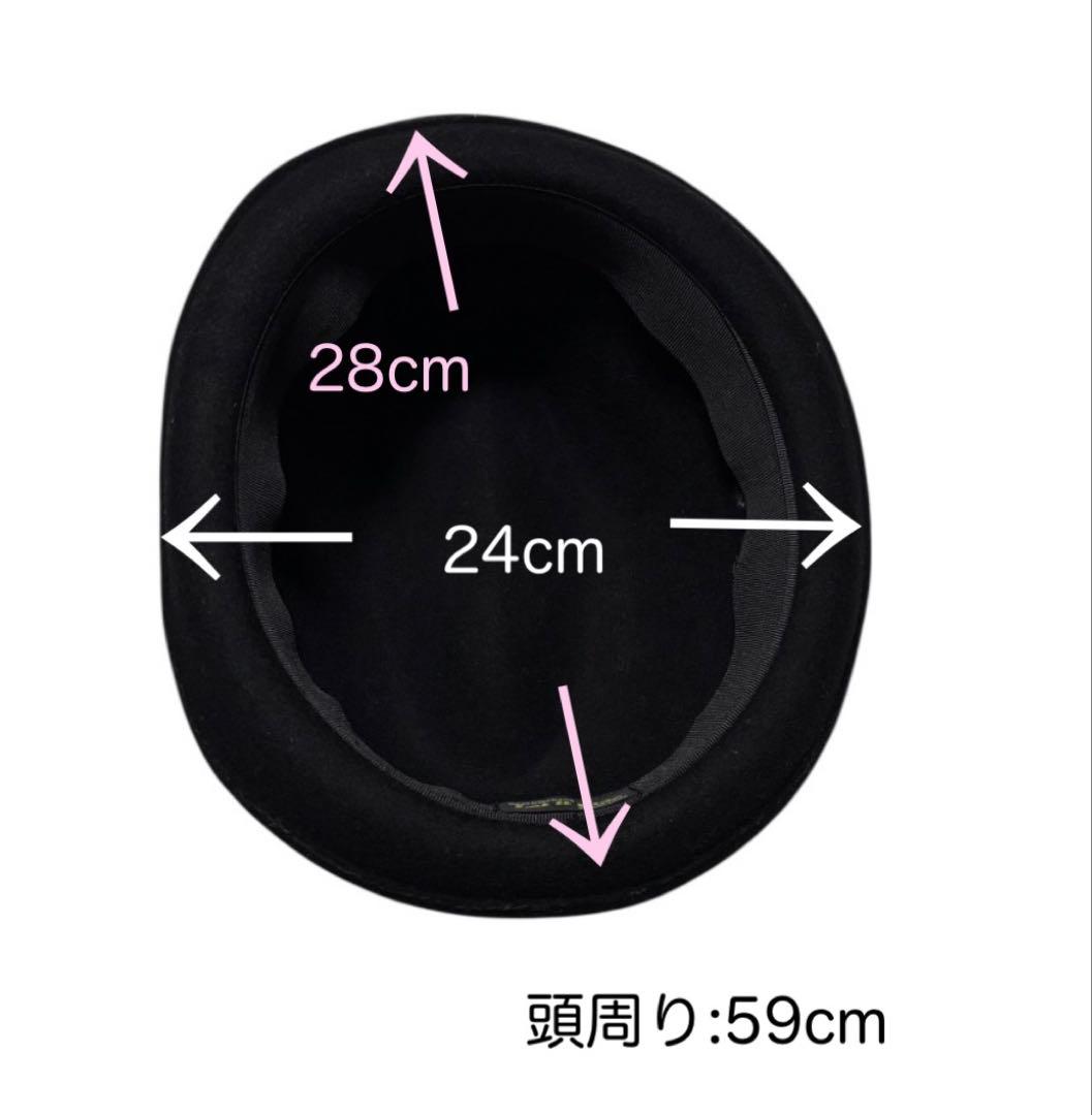 Let it Ride ウール中折れハット　ブラック　レットイットライド ハット