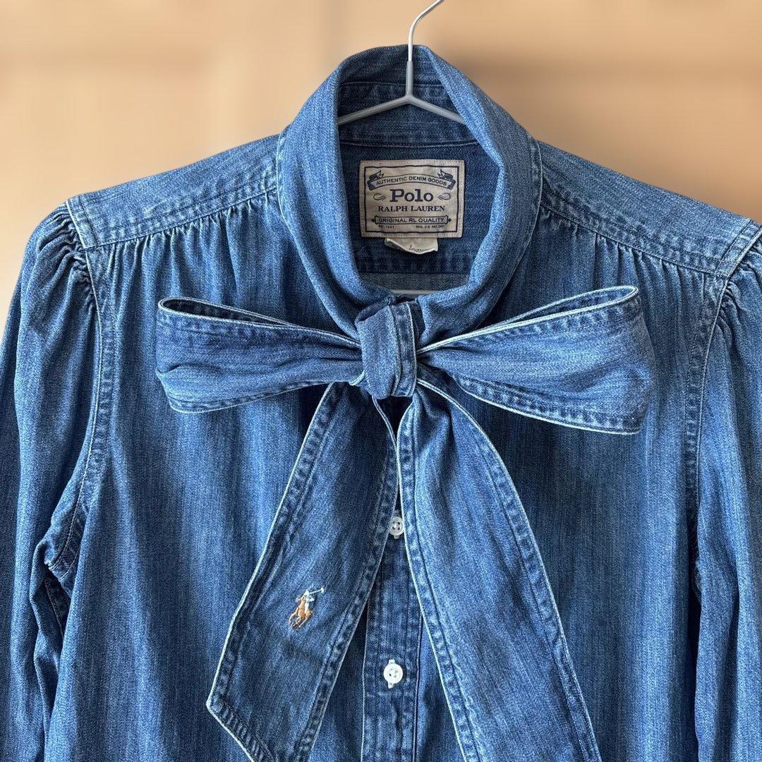 POLO RALPH LAUREN ボウタイブラウス