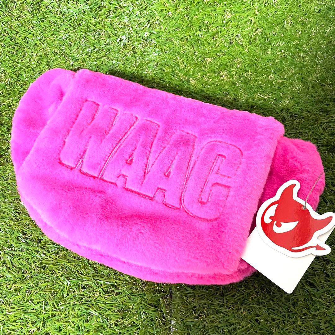 新品 タグ付き WAAC ウエストポーチ ハンドウォーマー ボディバッグ ファー