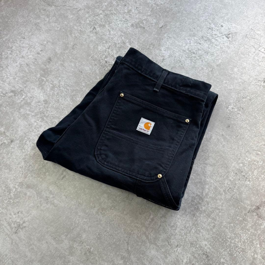 スペシャル Carhartt 125周年 USA製 ダブルニー w36 ブラック
