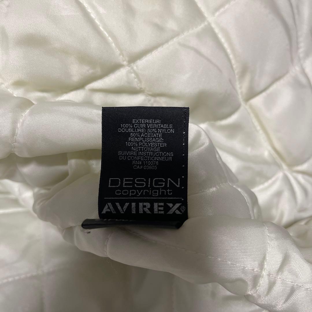 avirex レザージャケット XL 刺繍入り　bboy 00s 90s