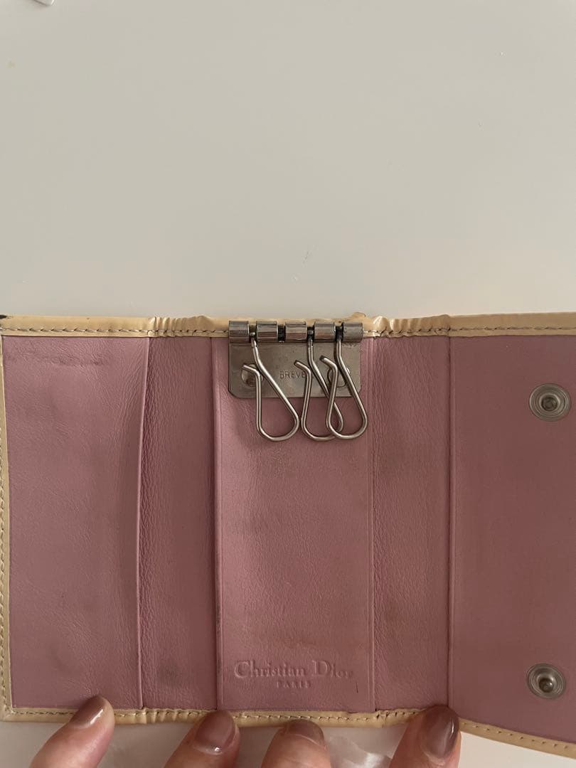 Christian Dior キーケース ビジュー付き