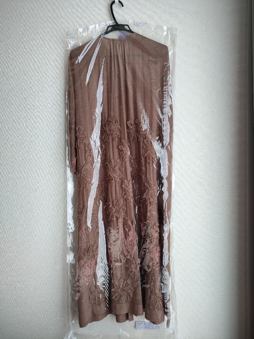 美品 qiri 桐生 rondo ribbon embroideryワンピース