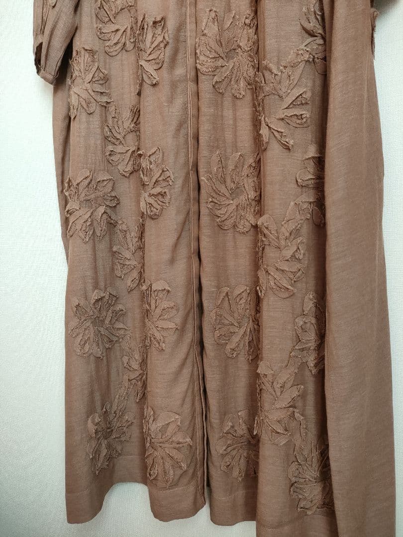 美品 qiri 桐生 rondo ribbon embroideryワンピース