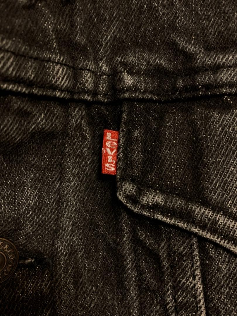 80s Levi's 70706 ブラックデニムジャケット 先染め usa製