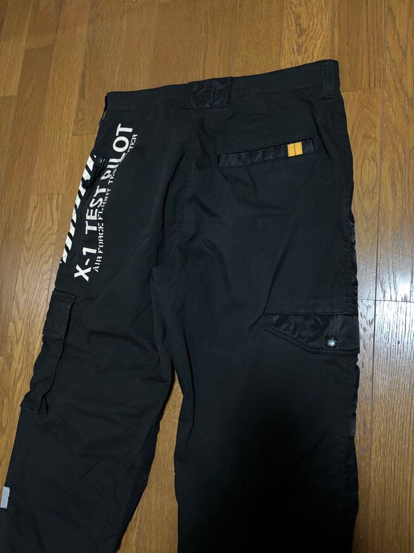 AVIREX HANGER アビレックス コンビネーション ヘリパンツ　黒　M