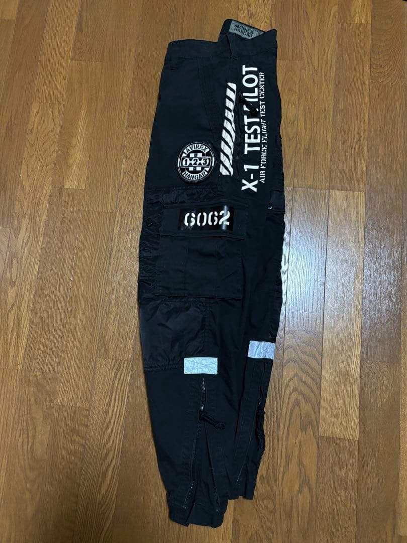 AVIREX HANGER アビレックス コンビネーション ヘリパンツ　黒　M