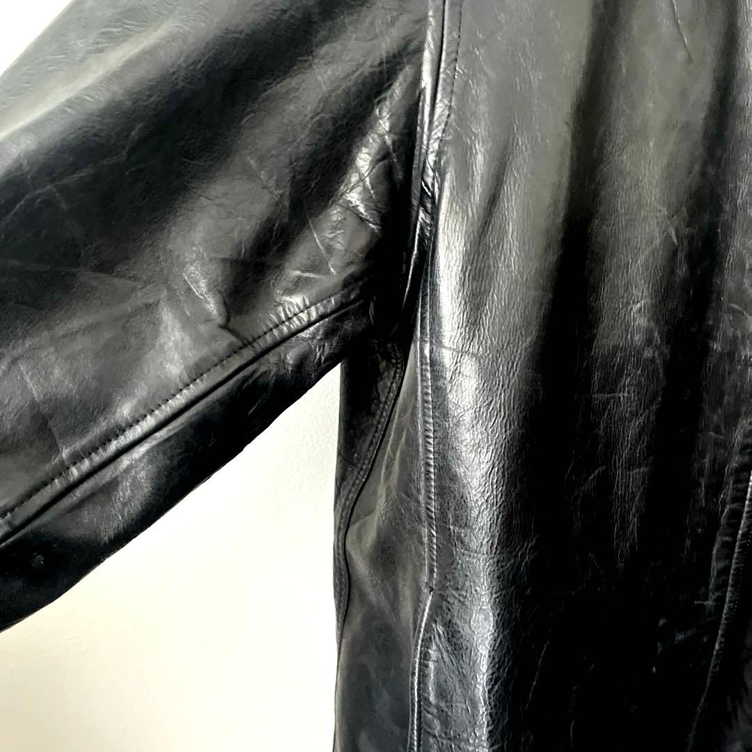 人気✨オールドギャップ　レザージャケット　スタンドカラー　L 本革　ブラック