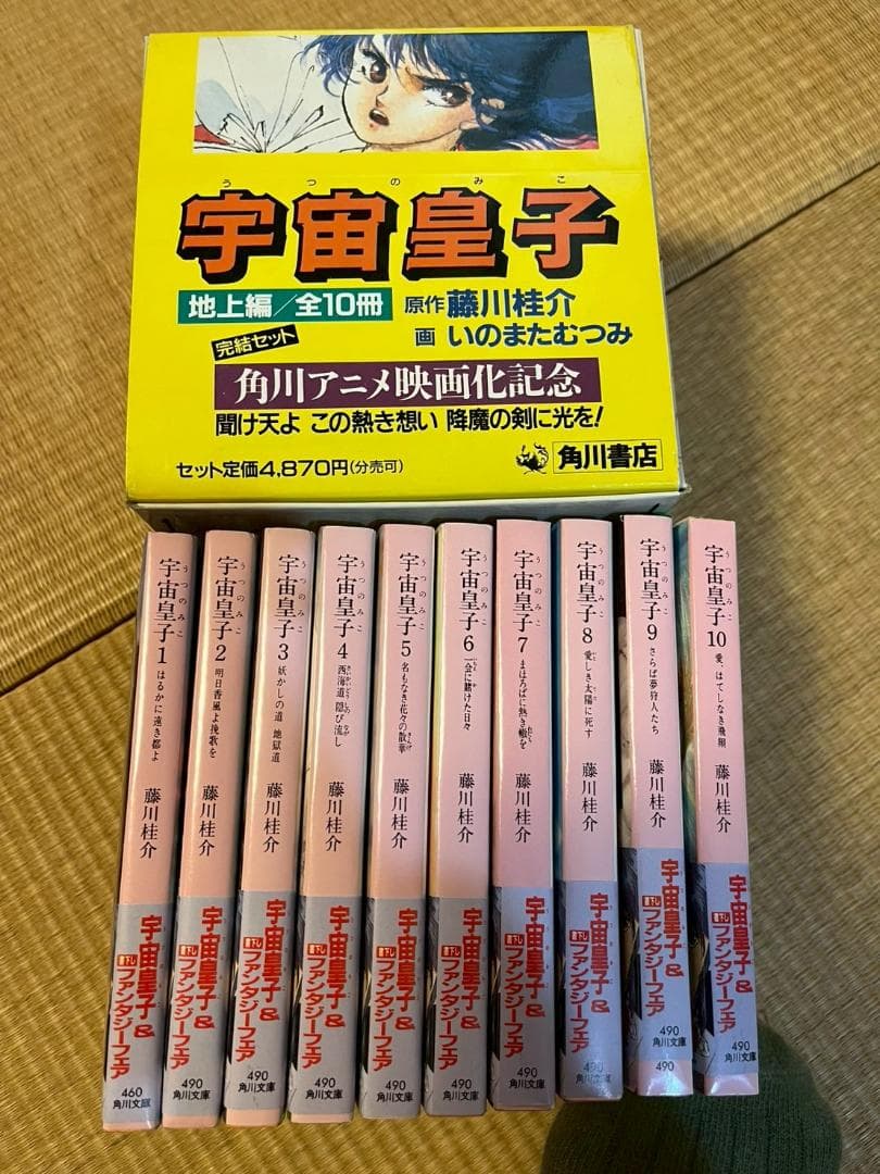 小説　宇宙皇子　地上編1巻～10巻、天上編1巻～10巻
