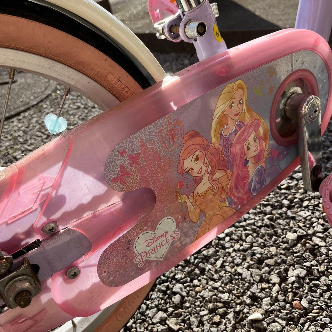 【幼児用自転車】引き取り限定価格！ディズニープリンセス　16インチヘルメット付き