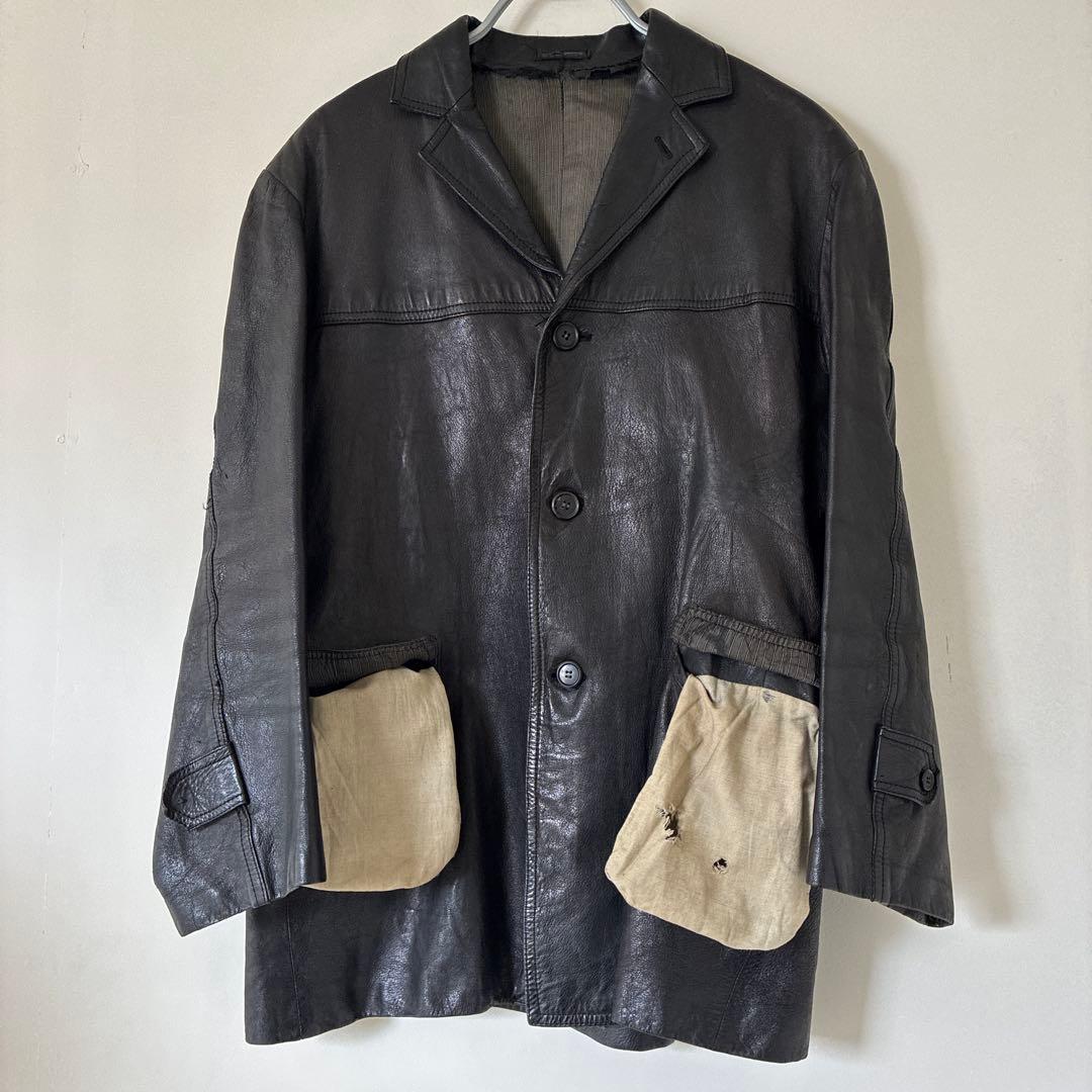 Vintage レザー カーコート 40’s 50’s 60’s